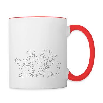 301 organic - Contrasting Mug - white/red - Right