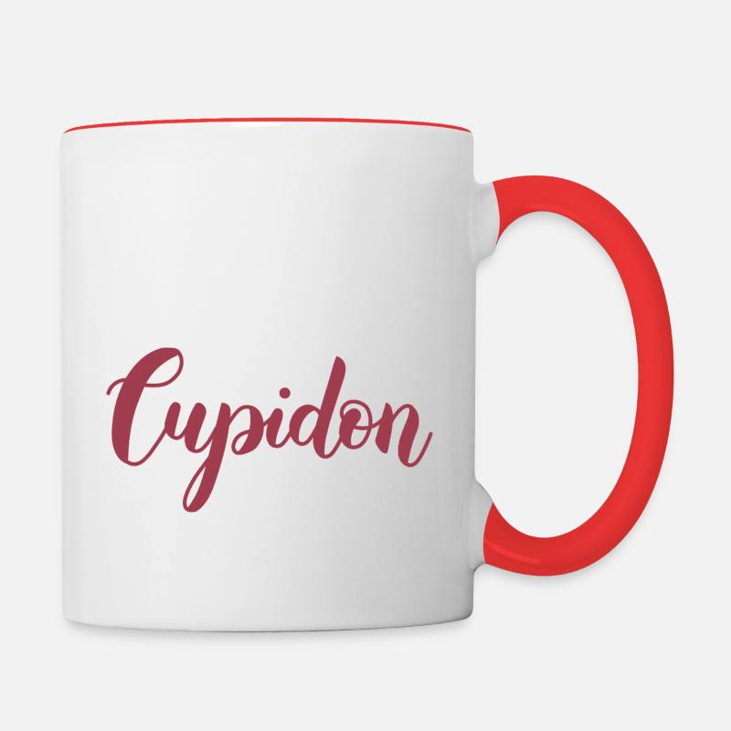 Cupidon - Mug contrasté - blanc/rouge