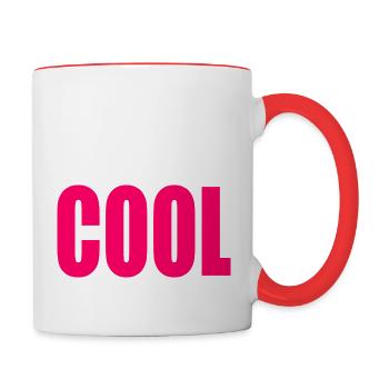Cool - Mug contrasté - blanc/rouge - Droite