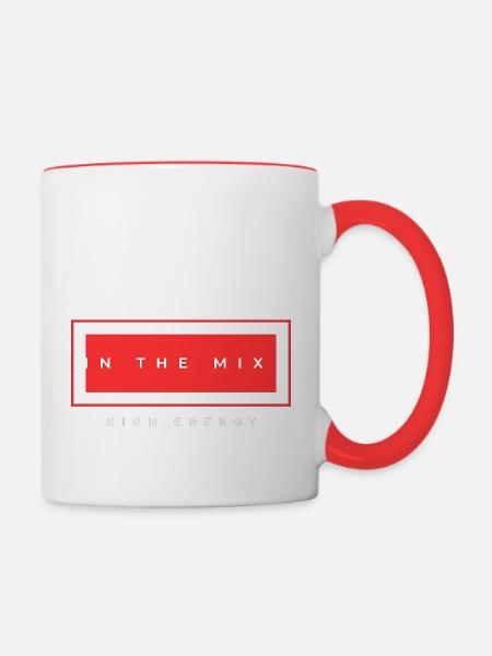 design 15 - Mug contrasté - blanc/rouge