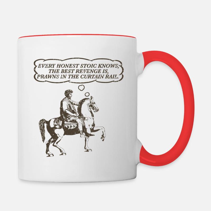 Stoic's Revenge - Contrasting Mug - white/red