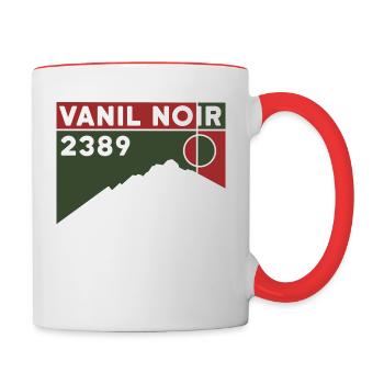 Mount Vanil Noir - Contrasting Mug - white/red - Right