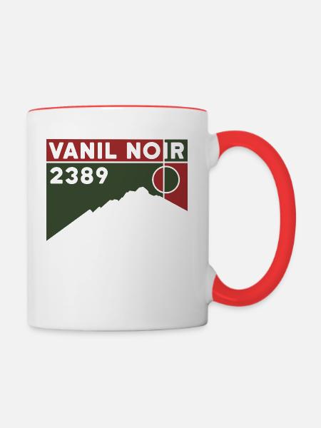 Berg Vanil Noir - Tasse zweifarbig - Weiß/Rot