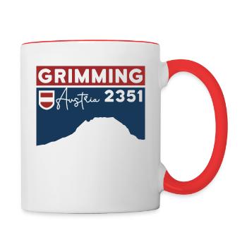 High Grimming Finisher Altitude Hike Dachstein - Contrasting Mug - white/red - Right