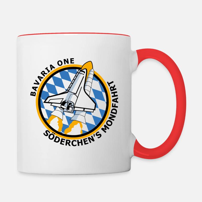 Bavaria One - Söderchen's Moon Ride - Contrasting Mug - white/red