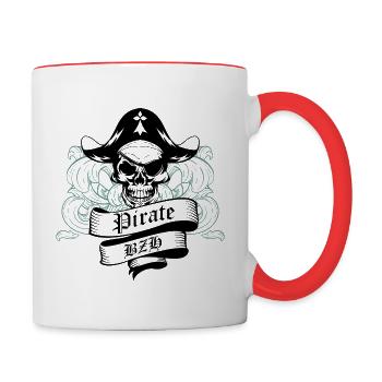 Pirate BZH - Contrasting Mug - white/red - Right