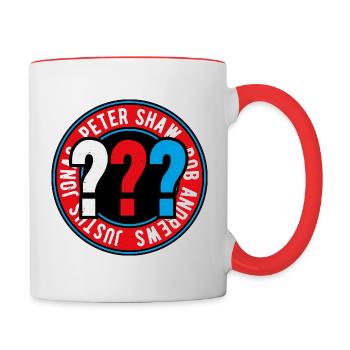 The Three ??? Kids Logo Outline - Contrasting Mug - white/red - Right