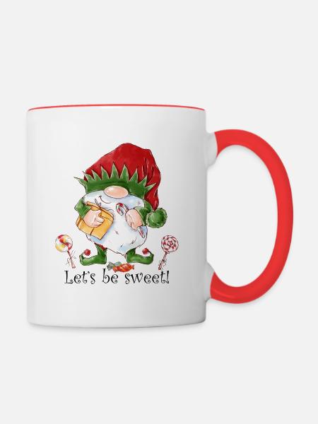 Let's be sweet! - Contrasting Mug - white/red