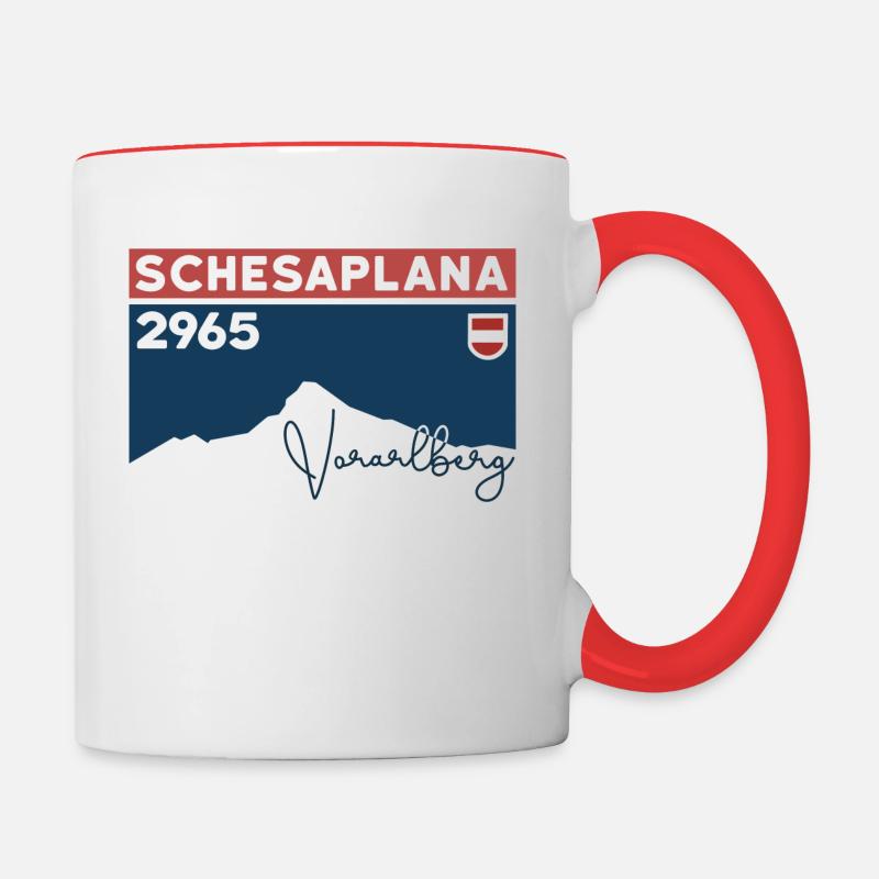 Schesaplana Summit Mountain Tour Randonnée Vorarlberg - Mug contrasté - blanc/rouge