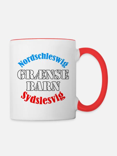 Grange graense - Grenzkind - Mug contrasté - blanc/rouge