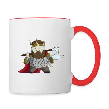 Perun - the Thundergod - Contrasting Mug - white/red - Right
