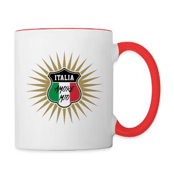 Italie - Mug contrasté - blanc/rouge - Droite
