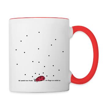 Punkte sammeln - Tasse zweifarbig - Weiß/Rot - Rechts