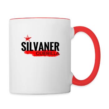 Silvaner Guerilla reloaded - Mug contrasté - blanc/rouge - Droite