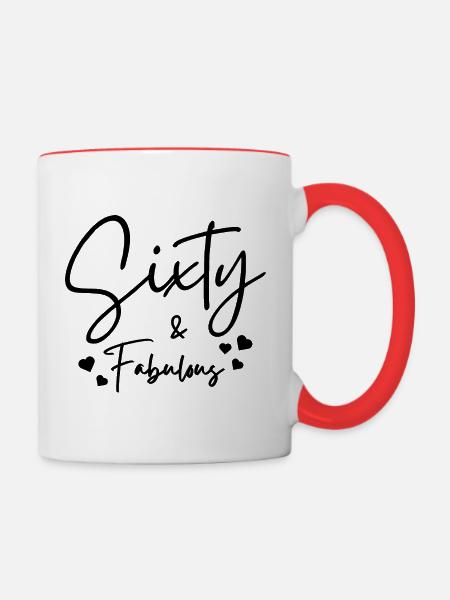 fabelhaft - Tasse zweifarbig - Weiß/Rot