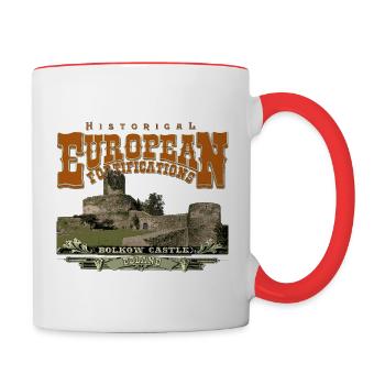 Château de Bolkow - Pologne - Mug contrasté - blanc/rouge - Droite