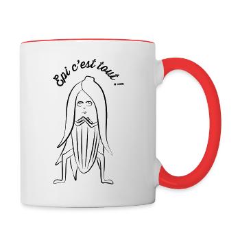 Epi c'est tout ! - Mug contrasté - blanc/rouge - Droite