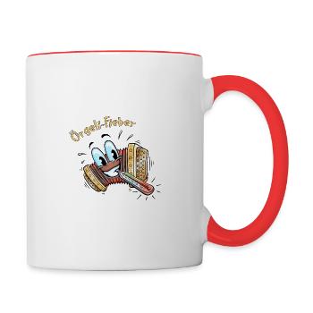 Örgeli-Fieber - Tasse zweifarbig - Weiß/Rot - Rechts