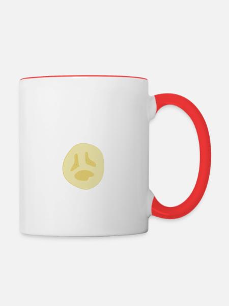 Früchtchen - Banane - Tasse zweifarbig - Weiß/Rot