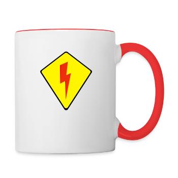 FC Salamat - Mug contrasté - blanc/rouge - Droite