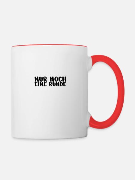 Brawlen Gaming Zocken Gamer Geschenk - Tasse zweifarbig - Weiß/Rot