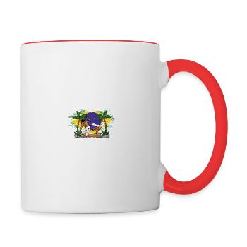 Capoeira no Brasil - Contrasting Mug - white/red - Right