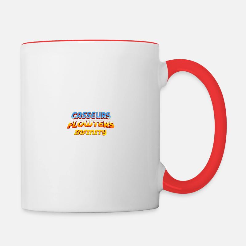 Casseurs Flowters Infini - Mug contrasté - blanc/rouge