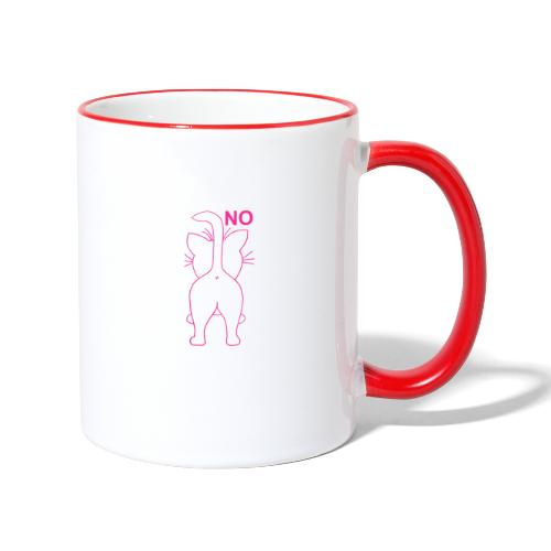 NO (pink) - Tasse zweifarbig