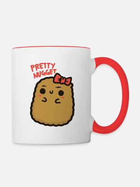 Pretty Nugget - Tasse zweifarbig - Weiß/Rot
