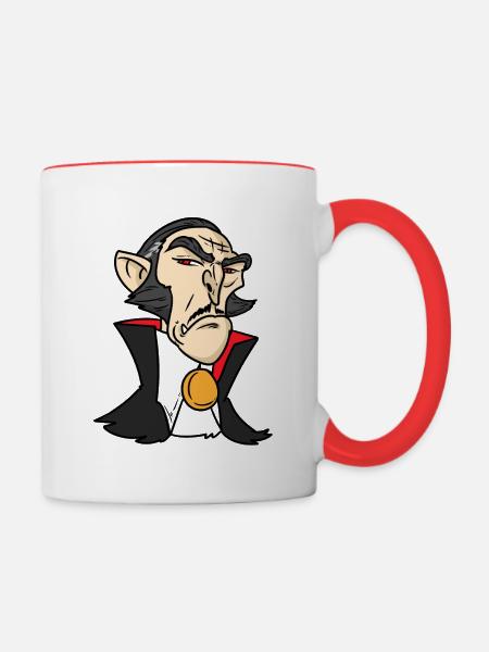 Sir Vampire Sir Vampire - Tasse zweifarbig - Weiß/Rot