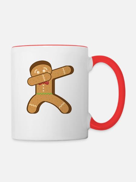 Weihnachtsdesign für Weihnachtsliebhaber - Tasse zweifarbig - Weiß/Rot
