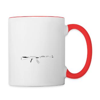 Black Guns Matter - Mug contrasté - blanc/rouge - Droite