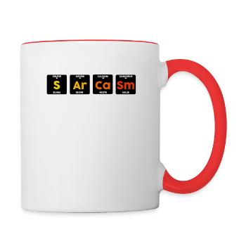 Sarcasm Primary Elements Of Humor Witz - Mug contrasté - blanc/rouge - Droite