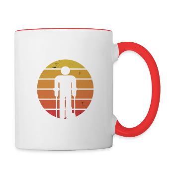 I Do All My Own Stunts Get Well Injury - Contrasting Mug - white/red - Right
