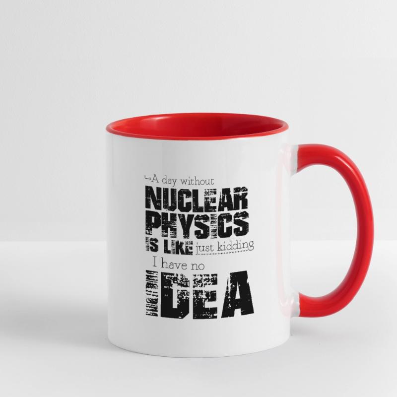 Nuclear physics Contrasting Mug