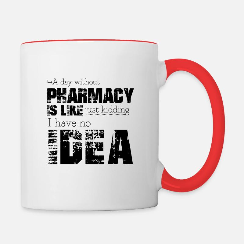 Pharmacy - Contrasting Mug - white/red