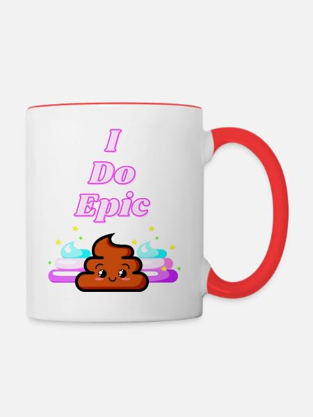 I Do Epic Shit - Tasse zweifarbig - Weiß/Rot