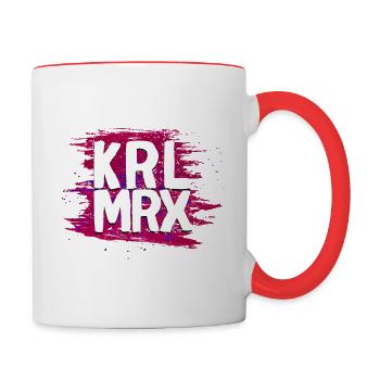 KRXL MRX - Karl Marx - Mug contrasté - blanc/rouge - Droite