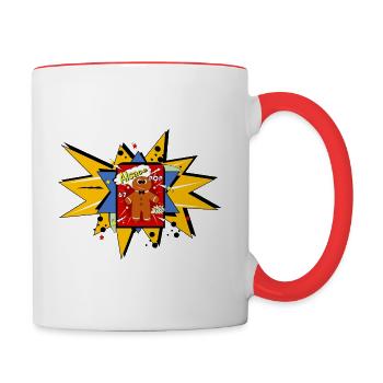 Alsace Pop ART - Contrasting Mug - white/red - Right