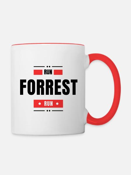 Laufen - Tasse zweifarbig - Weiß/Rot