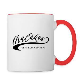 MALAKAS BLACK - Tasse zweifarbig - Weiß/Rot - Rechts