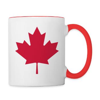 The Maple Leaf - Contrasting Mug - white/red - Right