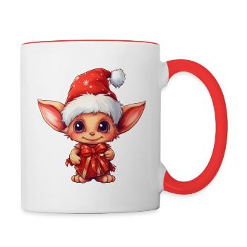 Cute Imp - Contrasting Mug - white/red - Right