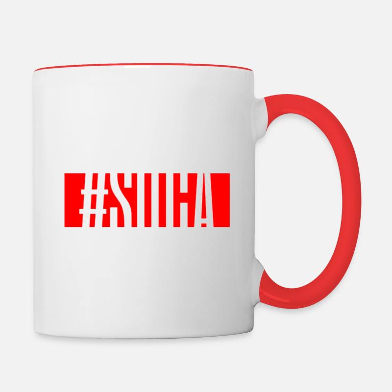 #Suca - Mug contrasté - blanc/rouge