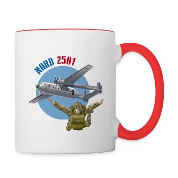 Drop Zone - Contrasting Mug - white/red - Right