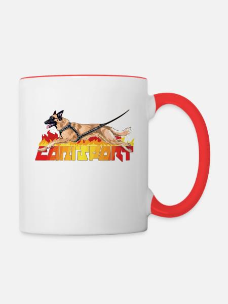 Mechelen canisport - Tasse zweifarbig - Weiß/Rot