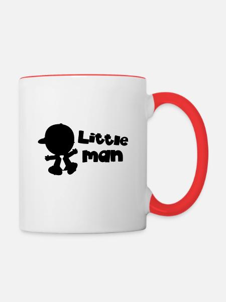 Little mann - Tasse zweifarbig - Weiß/Rot