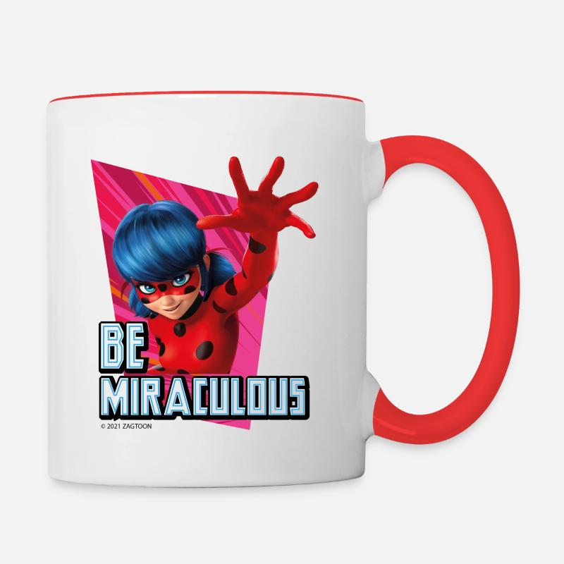 Miraculous Ladybug Be Miraculous - Mug contrasté - blanc/rouge