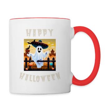 Happy Halloween - Contrasting Mug - white/red - Right