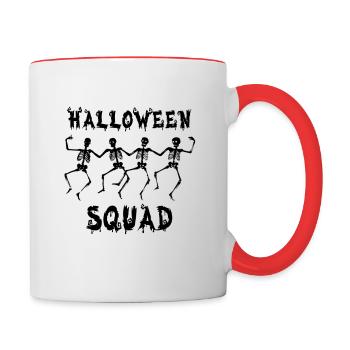 Halloween Halloween Halloween Halloween Halloween - Mug contrasté - blanc/rouge - Droite